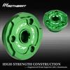 MotHeart Motorcycle Engine Bolt Covers for Ninja 400 2018-2024 CNC Machined T6 Aluminum 2pcs Ninja 400 Parts (Green)