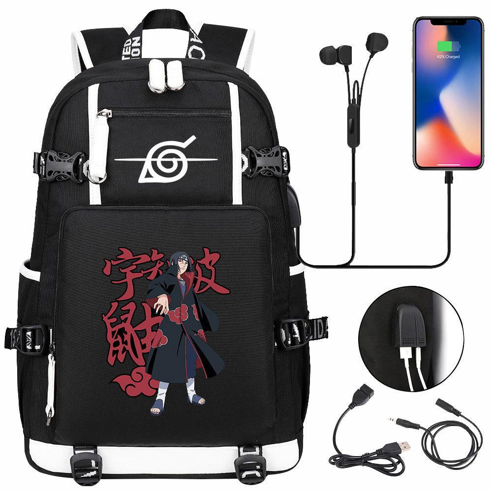 New Riman Peripheral Printing USB Teen Student Schoolbag Leisure Travel Backpack Large Capacity