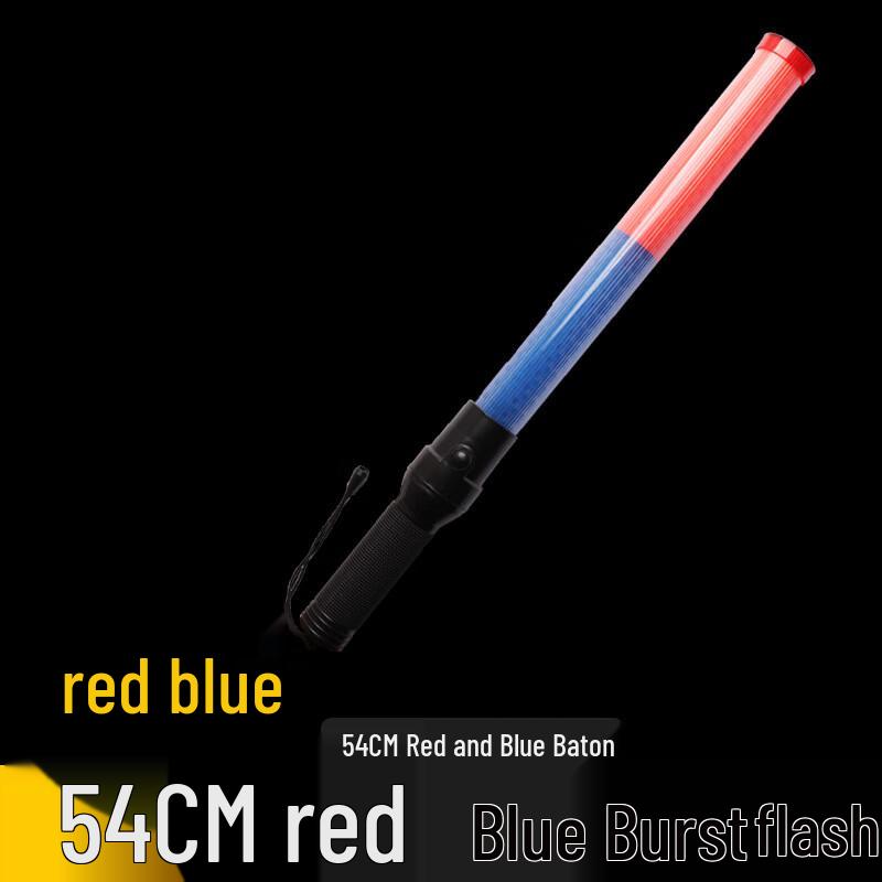 SANSHENG 54cm Red/Blue LED Traffic Safety Baton 54cm