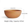 Wooden Salad Bowl Handcrafted Large Round Dining Bowl Serving Salad Soup Solid Wood Tableware Kitchen Accessories New Arrival