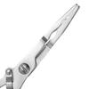Extra Long Stainless Steel Fishing Pliers with Flat Nose, Line Cutter, and Fish Control Functions.
