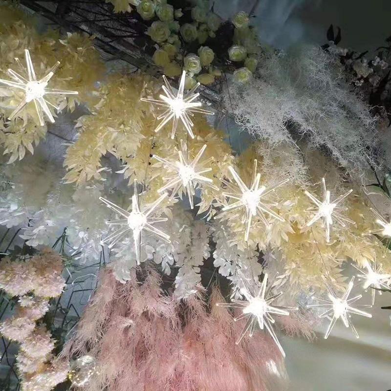 10 Water Drop Chandelier Sea Urchin Chandelier Wedding Christmas Day Props LED Decorative Lights