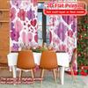 Impression Plate Floral Paysage de Cœur Chic Tissu de Rideau Polyvalent Rideaux Utilisation Toutes Saisons Salon Cuisine Lot de 2 Fabriqué Polyester Décor