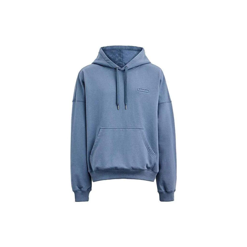COACH Sweatshirts Men's Blue Hooded Moderate Other (Unisex) Sweatshirts CJ384 BLU