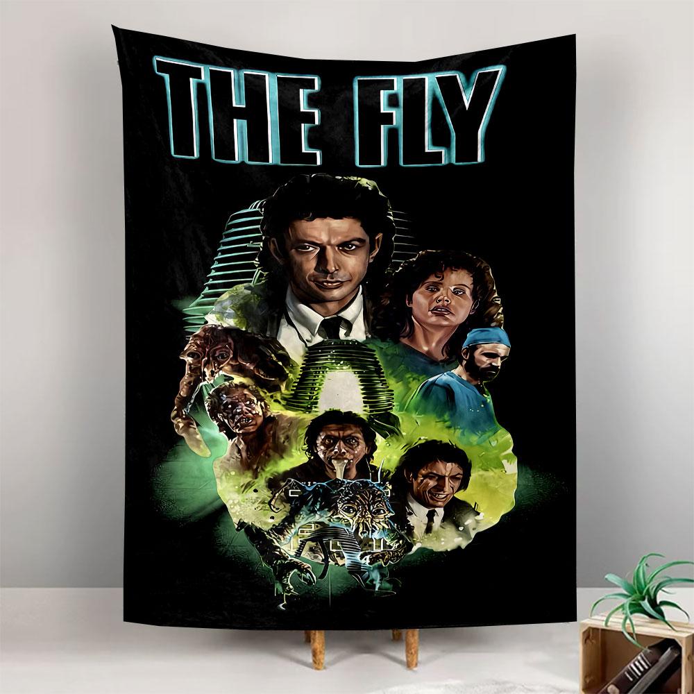 The Fly Tapestry Wall Hanging, Horror Movie Poster, Wall Decor for Bedroom Living Room Dorm