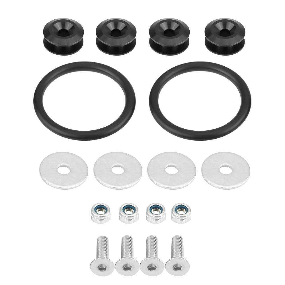 

Quick Release Fasteners Washers Bolts for Front Rear Trunk Hatch Lids Bumpers Universal Black