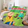 Coperta Cartone Animato Carino Caillou Calda E Morbida Adatta Per Camera Da Letto Soggiorno Divano Letto Ufficio Viaggio Campeggio