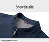 2026 Men's Stand Collar Business Jacket - High-End Spring & Autumn Outerwear, New Casual Style for Middle-Aged Men