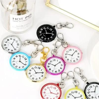 Taschenuhren, modische Krankenschwesteruhr, Schlüsselanhänger, Mini-Zeiterinnerung, tragbare Gegenstände für Frauen und Männer, trendige elektronische Uhr, Schlüsselanhänger