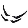 Front Bumper Spoiler Canards Decorative Aerodynamic Bumper Lip Splitter Fin Trim for Stelvio 2017 and After Set of 4