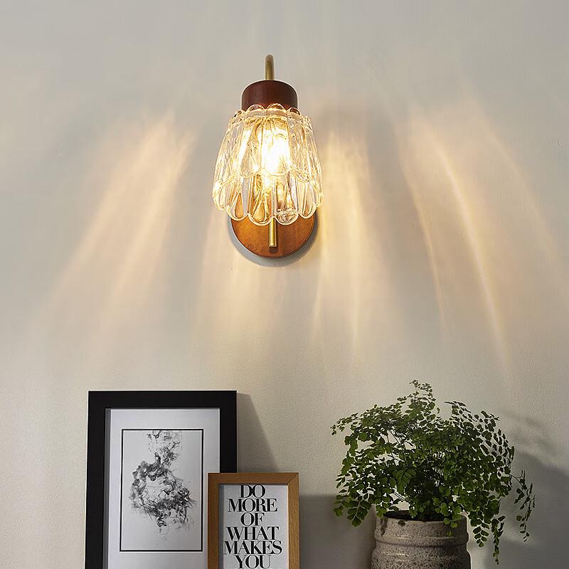 NuFeng Retro Minimalistische Massivholz Wandleuchte