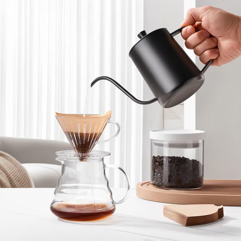 CLITON Hand Coffee Grinder & Pour Over Set