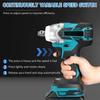 350N.M 2-in-1 Brushless Cordless Electric Impact Wrench 1/2 Screwdriver Li-ion Battery Impact Drill Power Tool