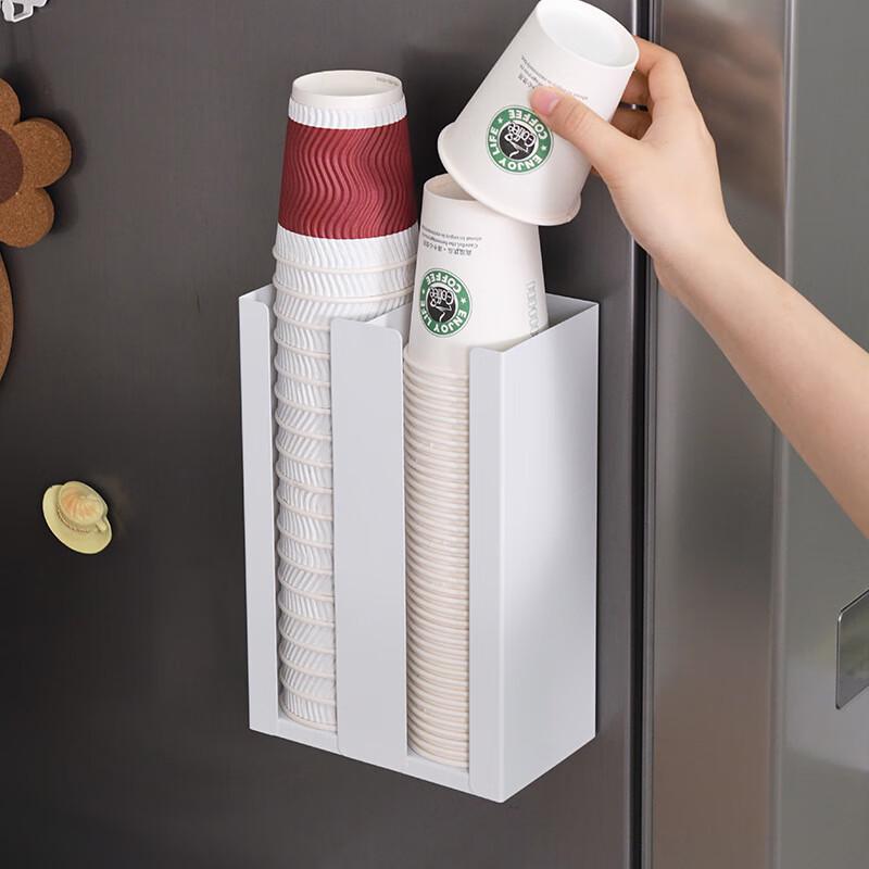 Leduo Time Magnetic Wrought Iron Disposable Cup Holder & Storage Rack