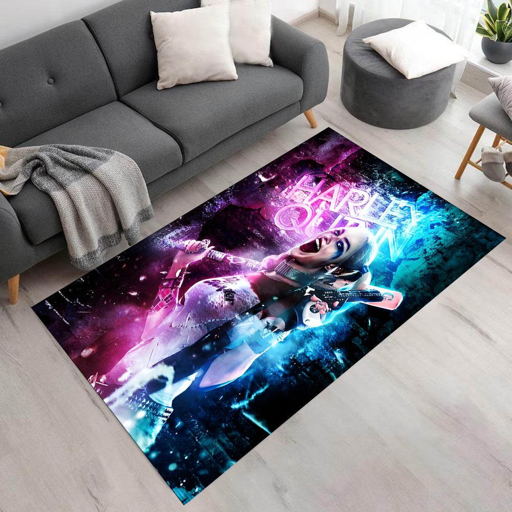 Harley Quinn's Chaos Carpet Suitable for Study room Hallway Dining Room Entryway Anti-slip Rug Office home decor Wedding Party Gift