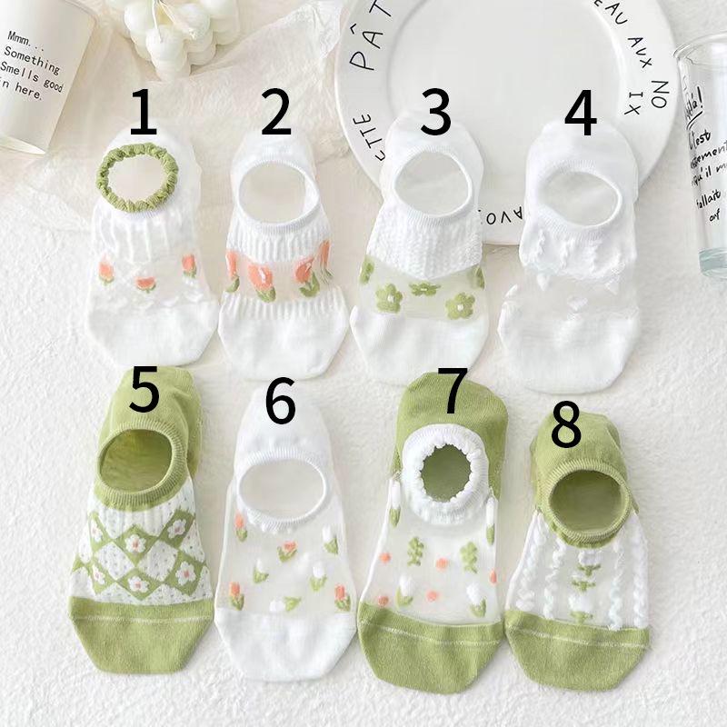 

Женские летние ультратонкие сетчатые белые шелковые носки с низким вырезом, дышащие, невидимые One Size