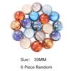 6 PIÈCES Balles Rebonds en Caoutchouc 30MM Balle Rebondissante Thème Espace Système Solaire Planète Faveurs de Fête Prix Remplissage de Sac Cadeau d'Anniversaire