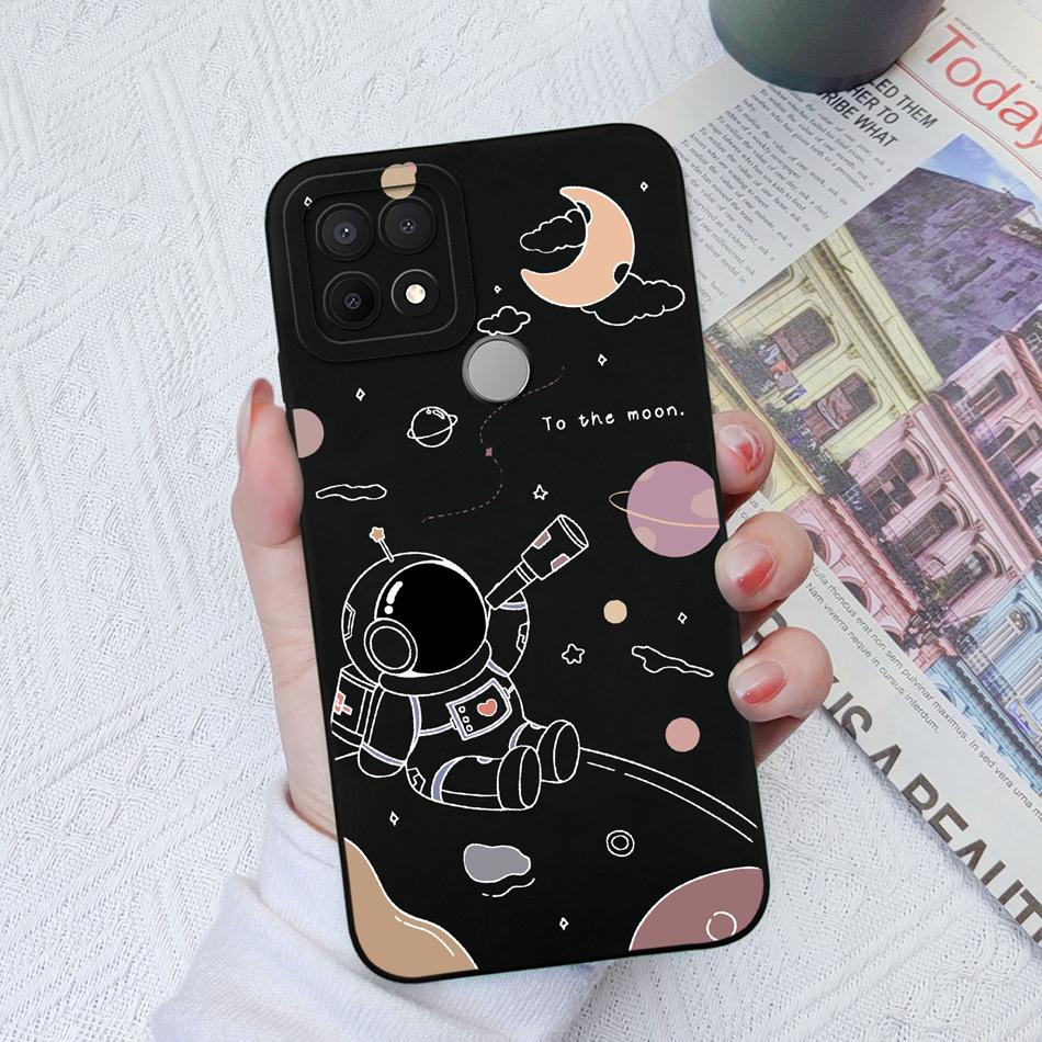 Custodie Per OPPO A15 A15S A16K A16E Design Carino Morbido Silicone Liquido Protezione Fotocamera Migliorata Cover Posteriore Per OPPO A 16K 16E Coque