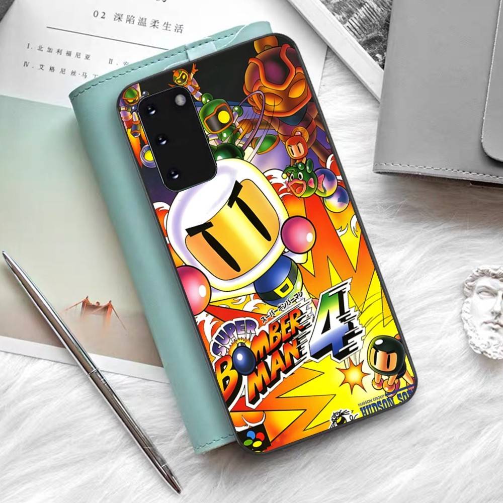 Super Bomberman Cartoon Phone Case For Samsung S 24 Fe 25 Ultra Plus 20 Lite 21 30 22 23 24 22 Ultra 5G Fundas