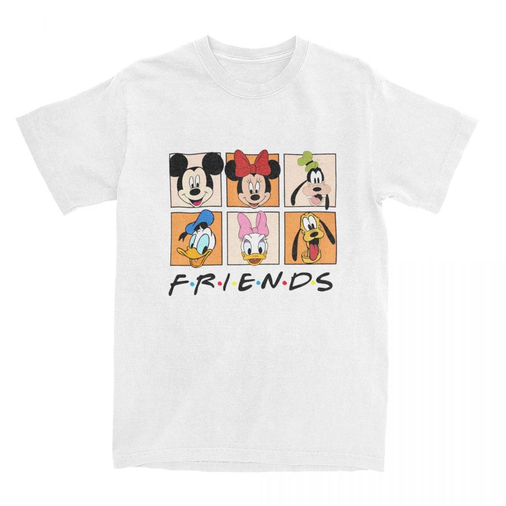 Streetwear T-Shirt Minnie Mickey Mouse Cotton T-Shirts Novelty Tshirt for Adult Child Summer Y2K Fun Pattern Short Sleeve Tops
