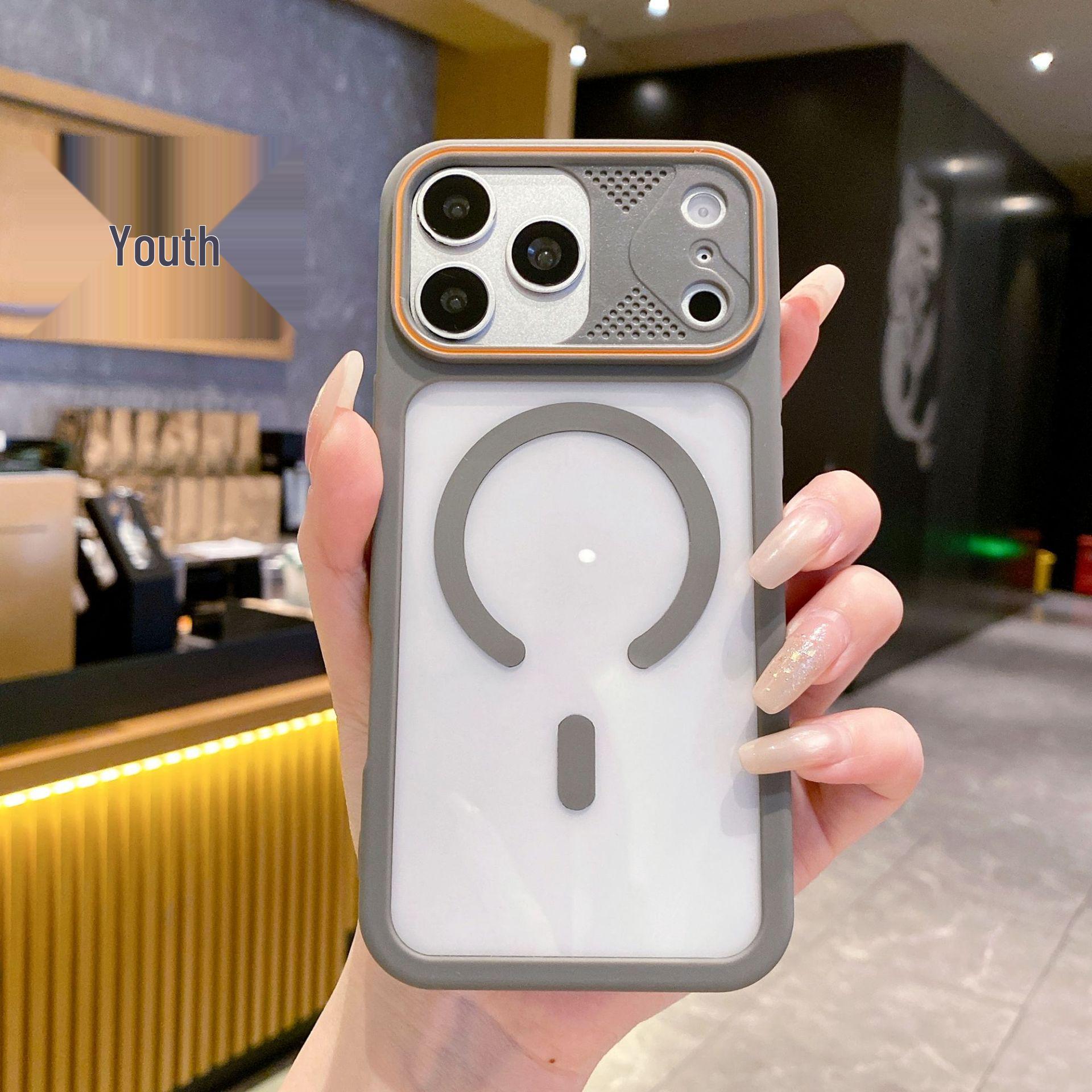 

Magnetic Clear Case for iPhone 17, 16 Pro Max - Stylish & Protective Design 11 сірий колір