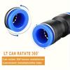 10PCS  pneumatic quick connector plastic docking variable diameter straight through connector air pipe connector pneumatic acces