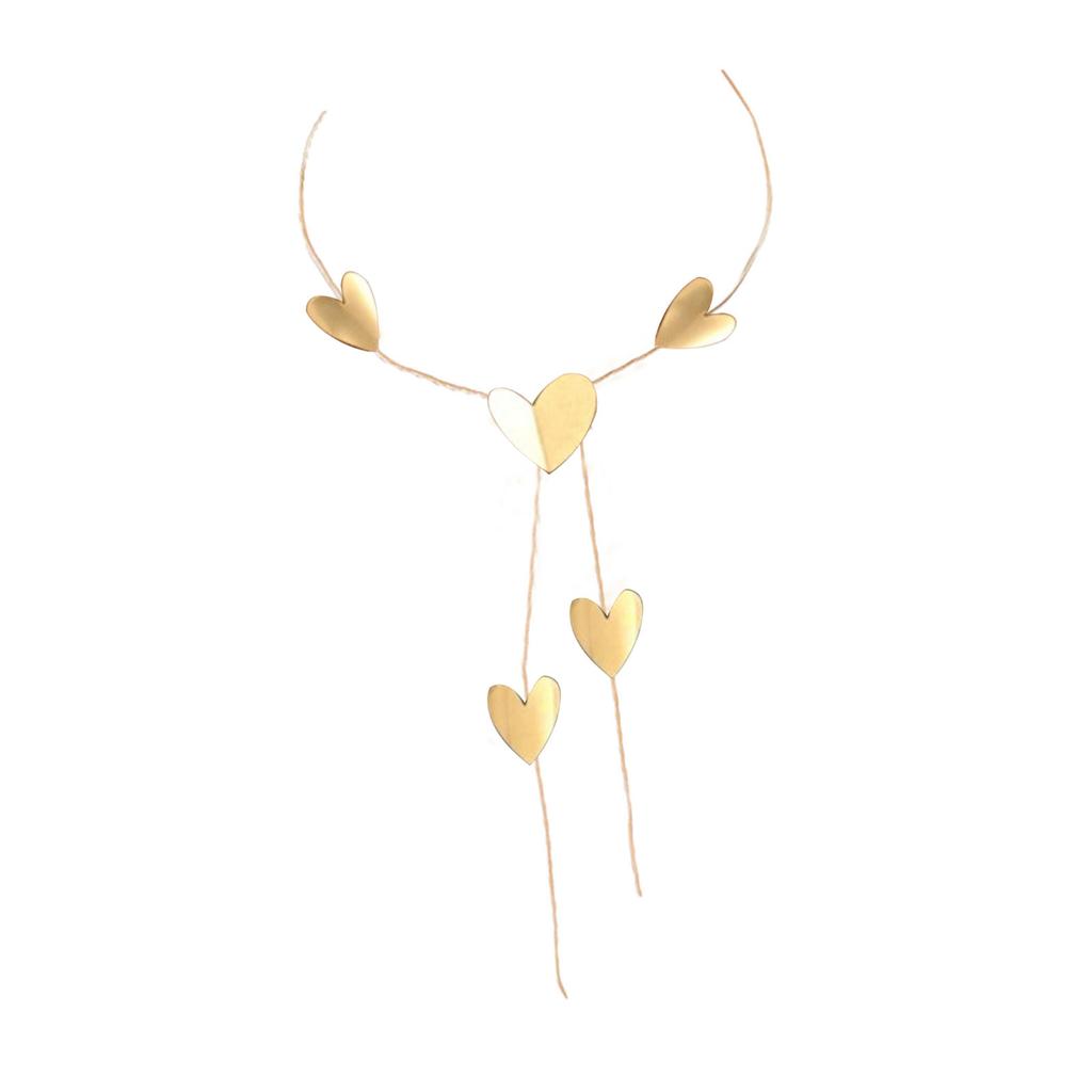 Colier lung în stil european și american Lanț de gât rotund/inima mare cu pandantiv pentru femei Design simplu și elegant