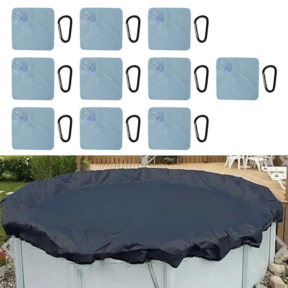For Above-ground Pools Hook Attachments Pool Cover Weights Winter Pool Cover All-season Security Diamond-shaped Design