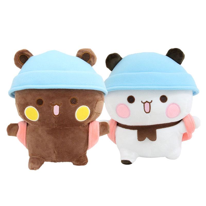 Yier Orsetti Bubu e Dudu Carini Panda Peluche con Zaino Bambola Animale di Peluche Cartone Animato Peluche Rassicurante Giocattolo di Peluche Regali di Compleanno