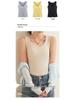 American Style Women's Camisole Top with Wide Straps and Built-in Bra Pads, Ribbed Design, Side Coverage, Versatile Wear.