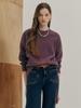 MAXZA Color Sequin Mix Raglan Round Neck Knit