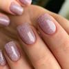 96 Stück mittellange quadratische Press-On-Nägel, künstliche Nägel mit Glitzerpuder-Dekor, glitzernde Vollnägel für Frauen