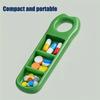 1PCS Mini Multifunctional Compartment Portable Medicine Box for Travel, Simple Packaging and Storage of Medicine