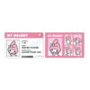 K Company Sanrio Characters ID Card Style Sticker Set My Melody SAC-IST-MM