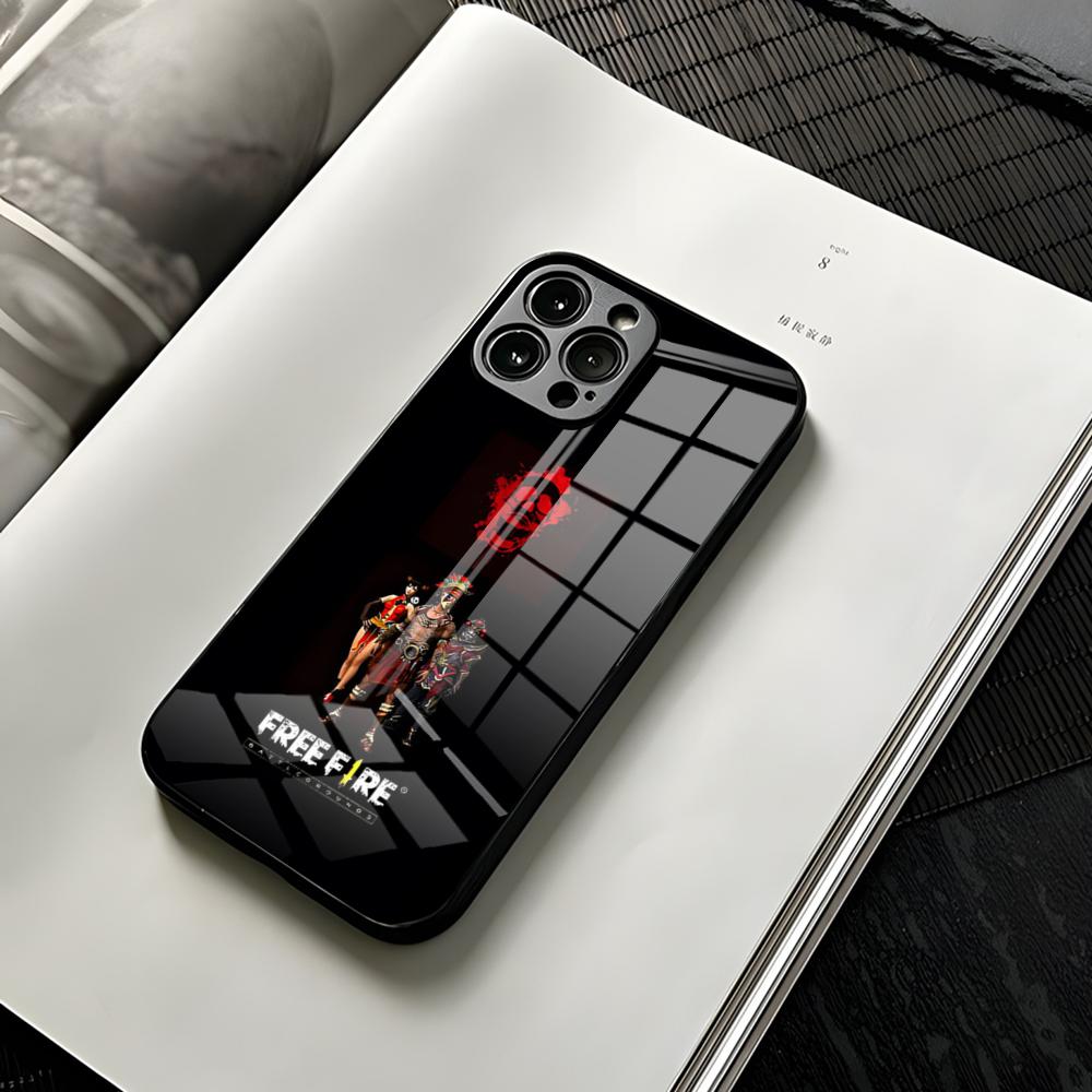 Free Fire Game Phone Case For Iphone 16 15 13 12 14 11 Pro Max Mini X Xr Xs 8 7 Birthday Present Puls 6 Glass Funda Cover