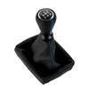 Leather / ABS Car Gear Shift Knob For Peugeot 206 406 Boot Dust Boot Cover Gaiter Collors 5 Speed Accessory