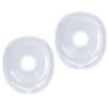 2 Pezzi Flangia in Silicone per 2 Pompe per Seno Indossabili Accessori Flangia Sostitutiva Inserto Cuscinetto Pezzi di Ricambio