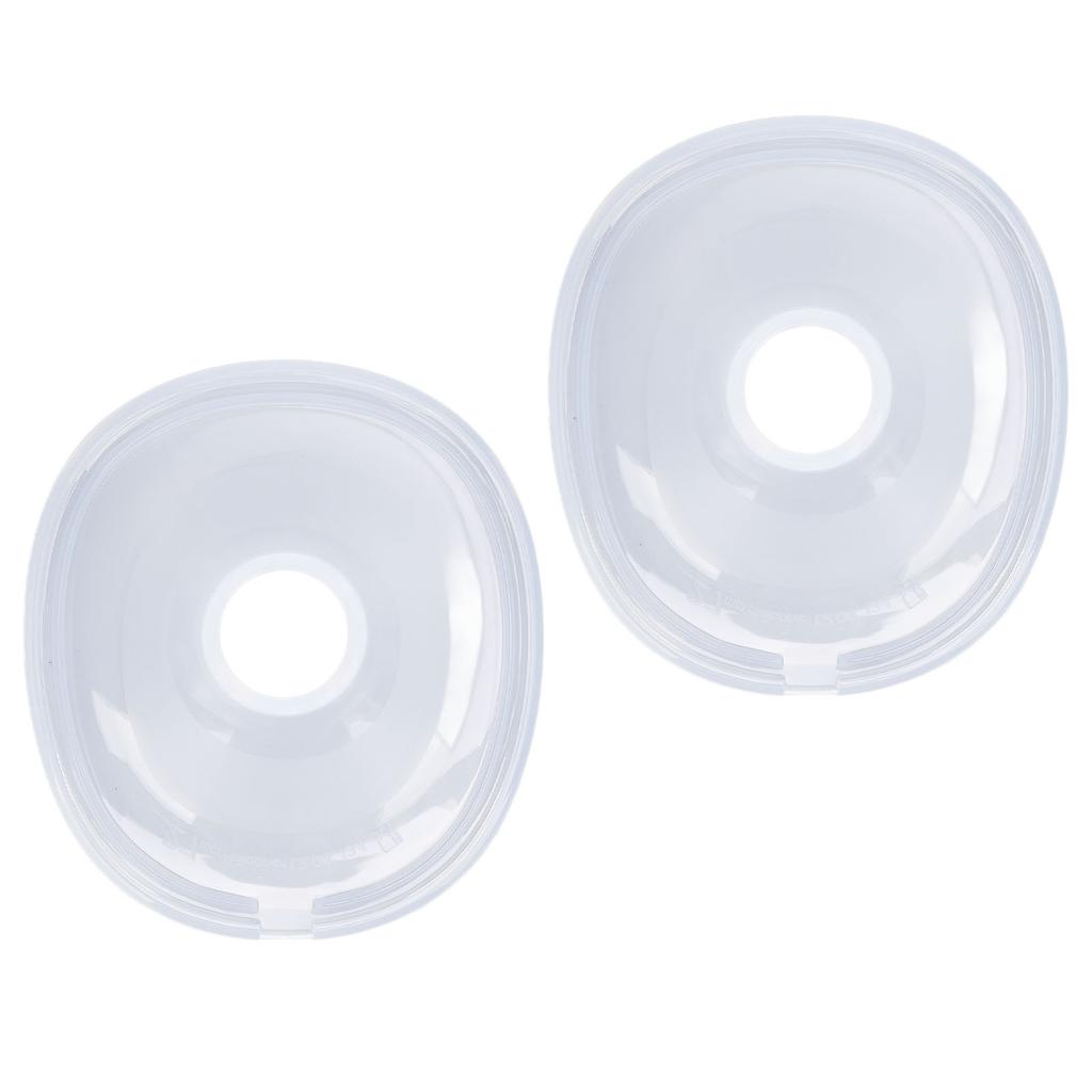 2 Pezzi Flangia in Silicone per 2 Pompe per Seno Indossabili Accessori Flangia Sostitutiva Inserto Cuscinetto Pezzi di Ricambio