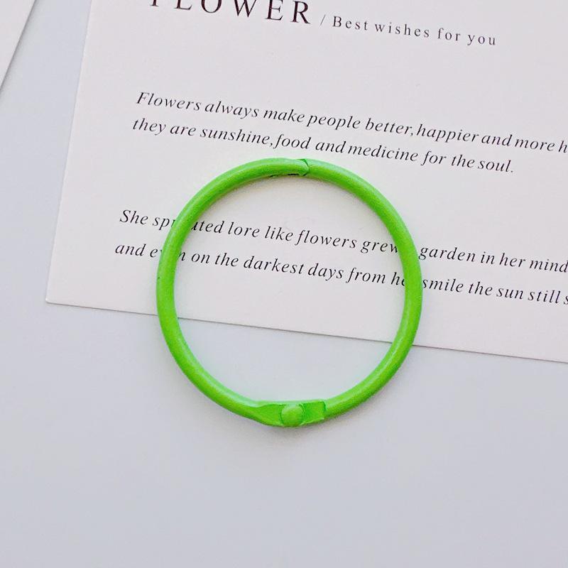 45mm Colored Macaron Keychain Ring: DIY Jewelry & Book Page Accessory