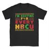 Ich drücke den HBCU Historically Black College Universities Baumwoll-T-Shirt Für Unisex Sommer Übergröße Freizeitkleidung