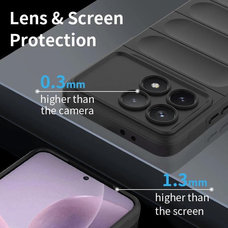 For Xiaomi Poco X3 X4 X5 X6 Pro X3 NFC Back Cover Phone Case Soft Liquid Silicone Anti-fall Shockproof Armor Protect Funda Coque