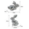 2025 New Easter Decoration Disco Rabbit Prop Silver Foam Animal Rabbit Ball Reflective Gift Mir D0O0