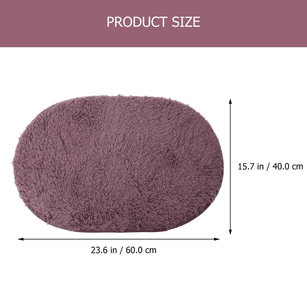 Oval Entryway Mat Premium Absorbent Door Mat Non-Slip Bottom for Bathroom Kitchen Living Room Bedroom Household Floor Accessory