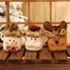 Charming Christmas Kids Gift Candy Bags Featuring Santa Claus Snowman And Elk Design