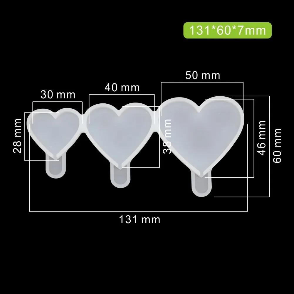 DIY Chocolate Coral Cheese Lollipop Epoxy Mold, Silicone Mold, Cake Decoration Accessories, Baking Accessories, Round Love Star