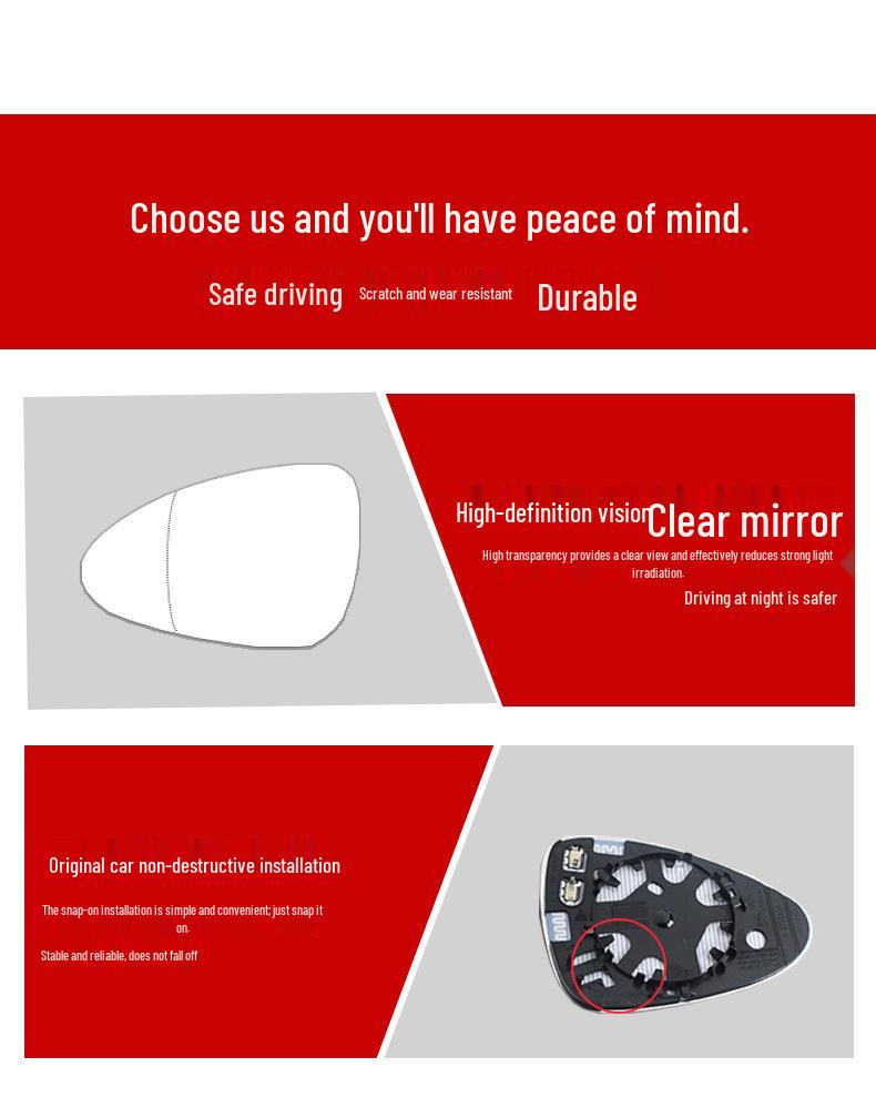 Rearview Mirrors Compatible with Porsche 718, 911, Macan, Boxster, Cayenne, Panamera