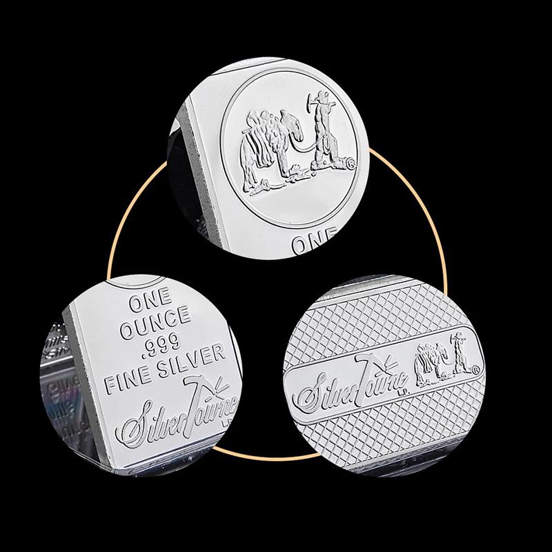 Amerikanischer Prospektor 1 oz 999 Feinsilber Barren US Union Metall Münze