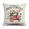 Letter Christmas Pillow Nordic Style Cushion Linen Print Colorful Bedside Pillow