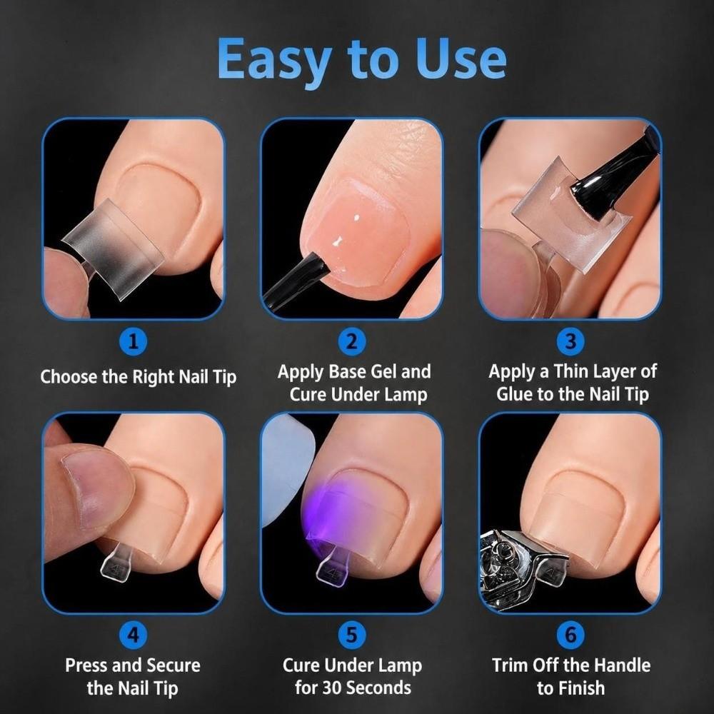 120 Pcs/box Square Shape Press On Toenails Frosted Half Cover Toenail False Toenail Tips Nail Art
