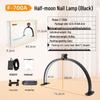 High-Power Eye-Protection Foldable Half-Moon Nail & Beauty Desk Lamp